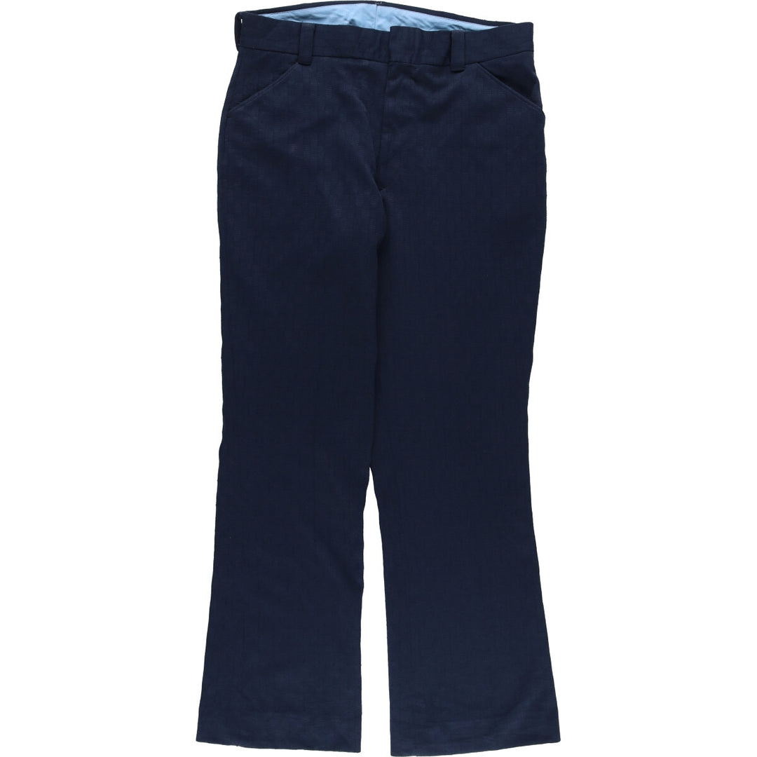 Vintage 70'S Flare Pants for Men, W35 unclear navy blue type Vintage Second Hand