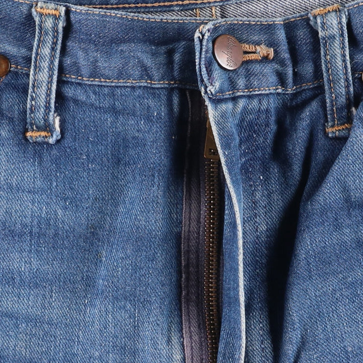 70s~80'S Wrangler Cut-off Denim Shorts, Made in USA, Men's, W30, Vintage unclear blue type Vintage Second Hand
