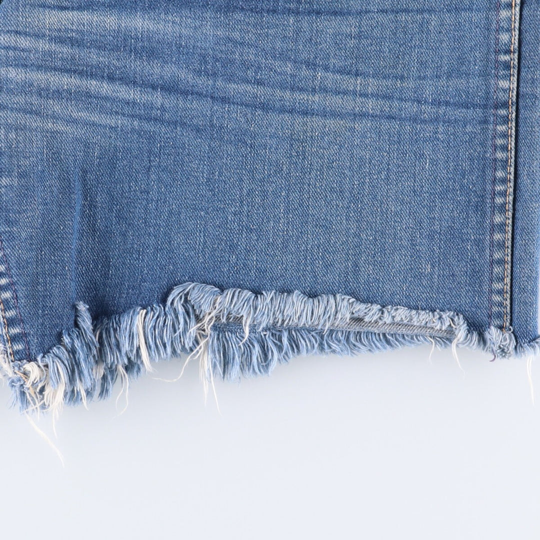 70s~80'S Wrangler Cut-off Denim Shorts, Made in USA, Men's, W30, Vintage unclear blue type Vintage Second Hand