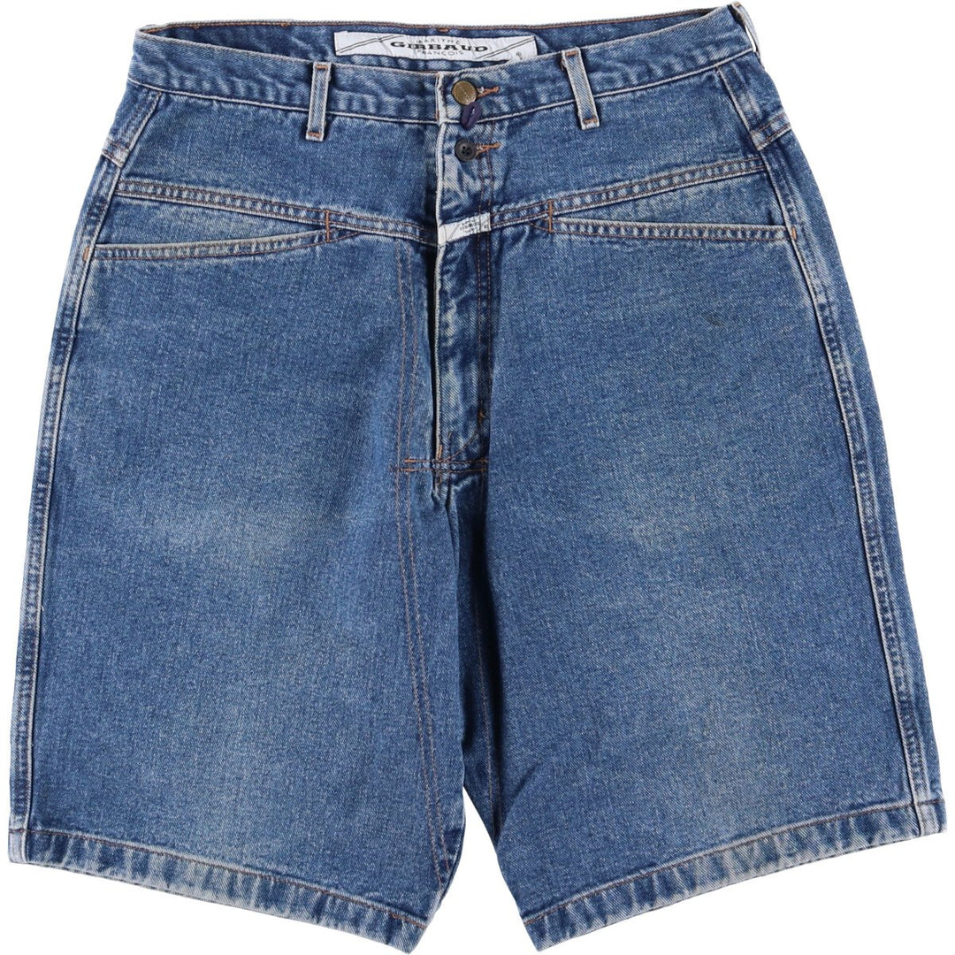 Marithe Francois Girbaud denim shorts, half pants, men's size w32 cotton blue type Vintage Second Hand