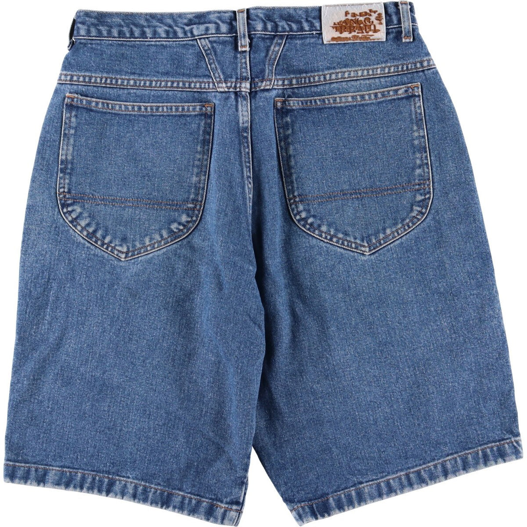 Marithe Francois Girbaud denim shorts, half pants, men's size w32 cotton blue type Vintage Second Hand