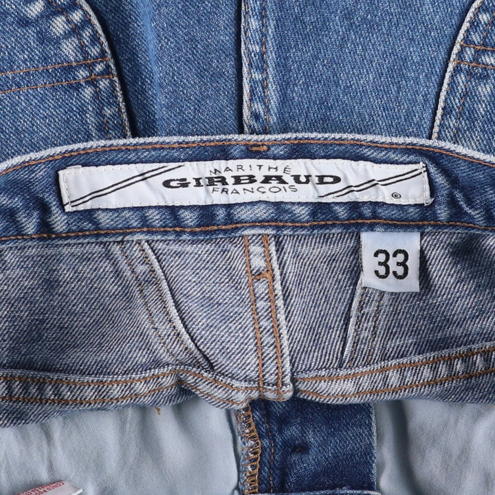 Marithe Francois Girbaud denim shorts, half pants, men's size w32 cotton blue type Vintage Second Hand