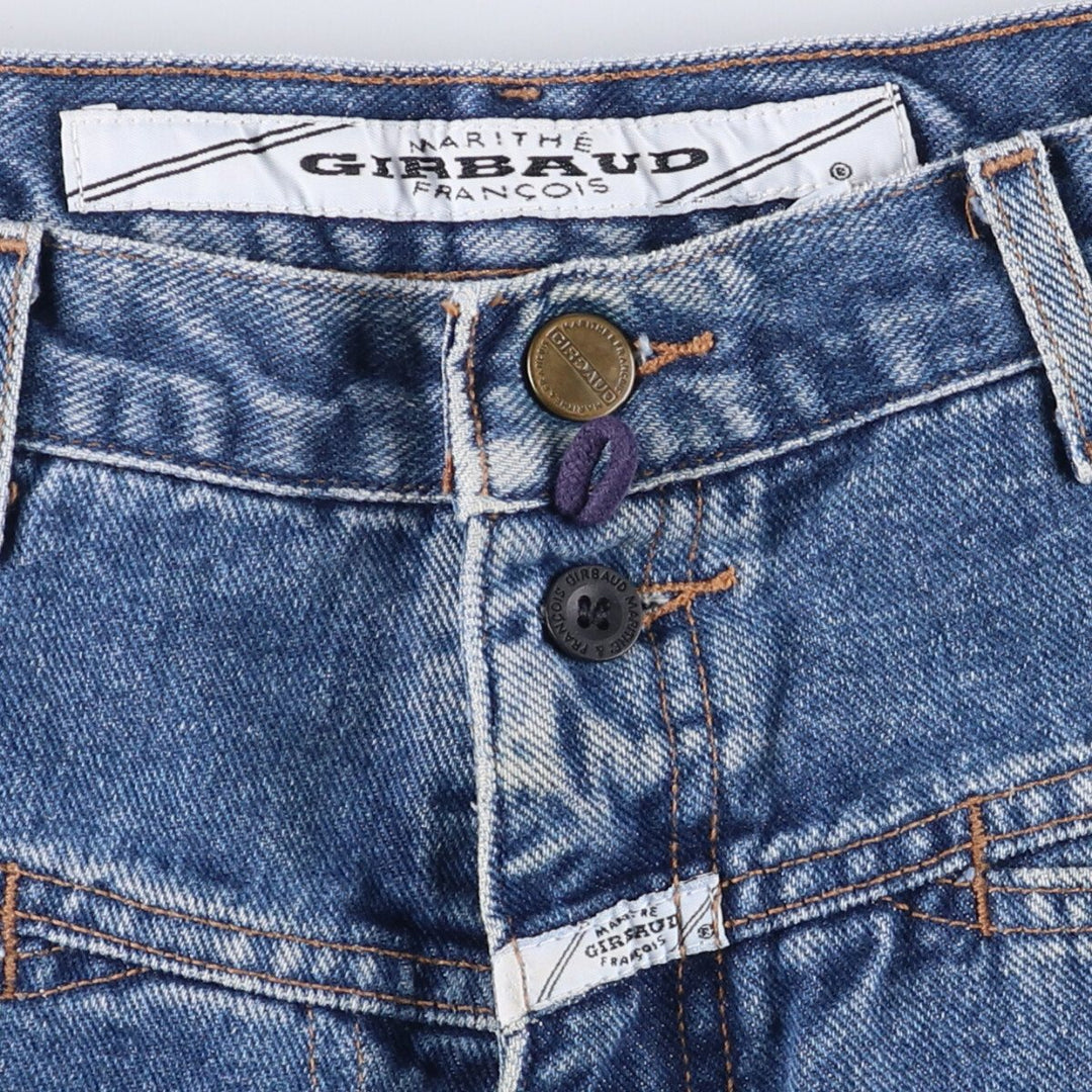 Marithe Francois Girbaud denim shorts, half pants, men's size w32 cotton blue type Vintage Second Hand