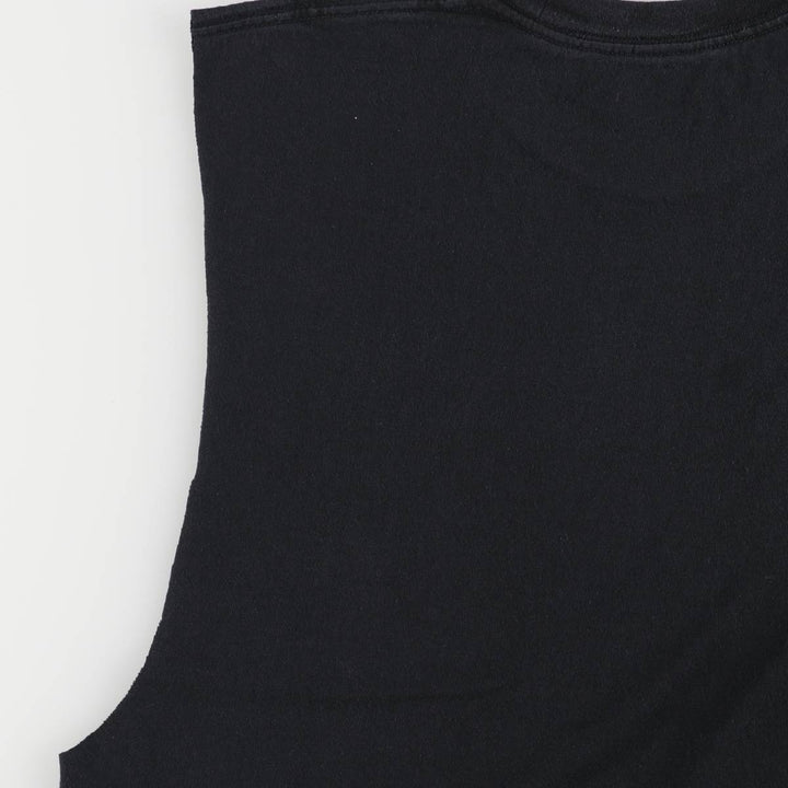 THE SMASHING PUMPKINS Smashing Pumpkins Cut-off Band T-Shirt Band Tee Men's L size cotton black type Vintage Second Hand