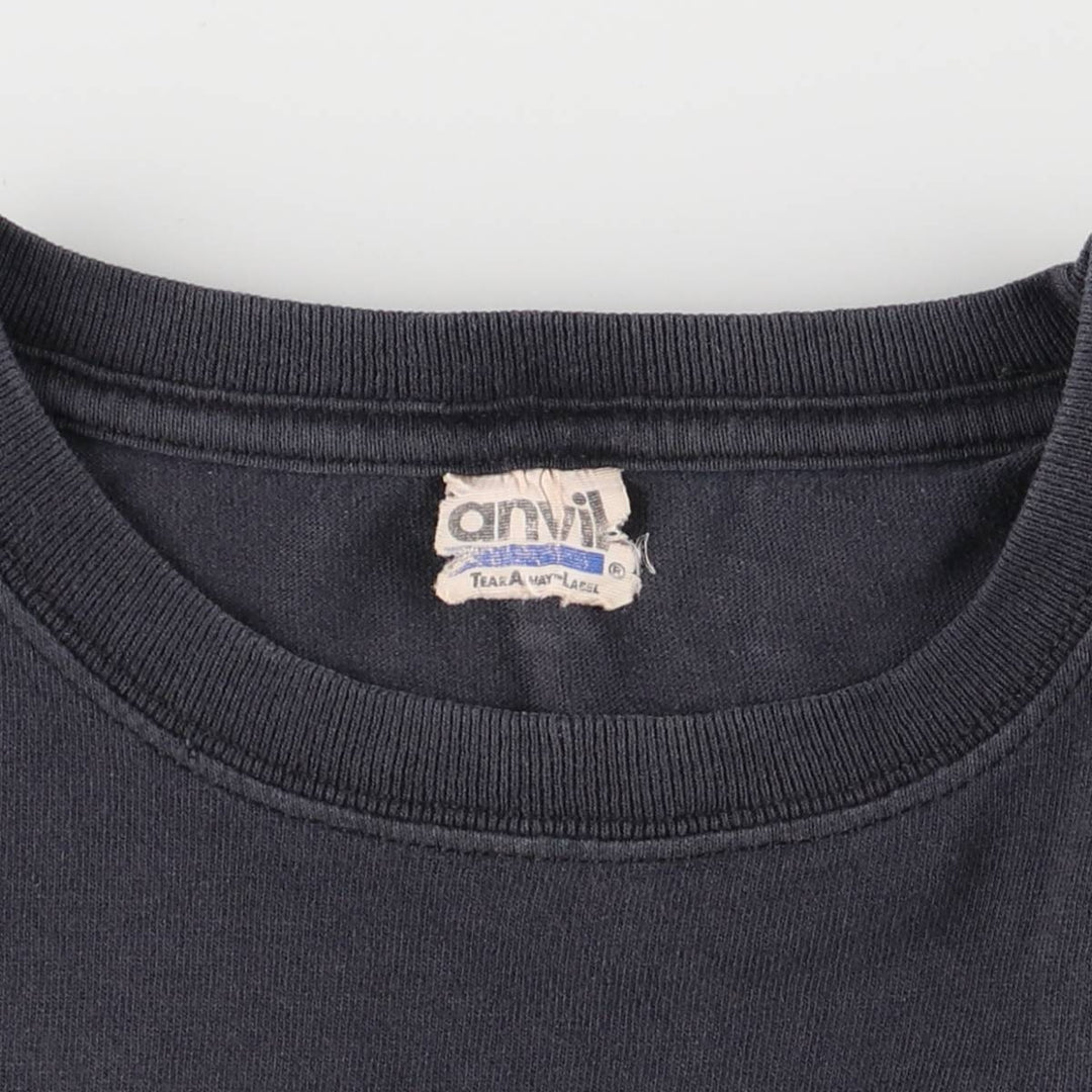 00'S Anvil THE GHOST INSIDE Cut-off Band T-shirt, Band Tee, Men's M size unclear black type Vintage Second Hand
