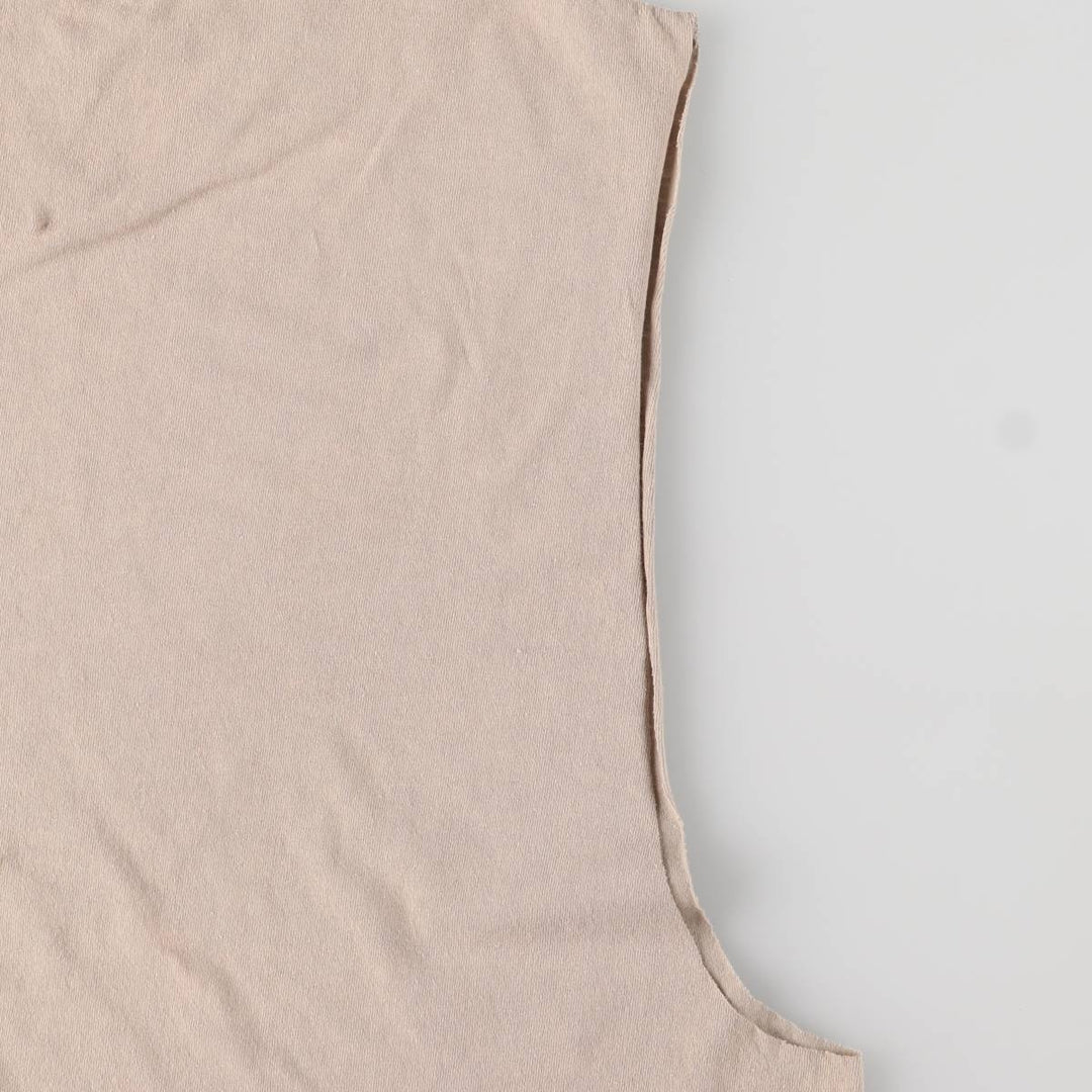 THE NOTORIOUS BIG Notorious BIG Cut-off Rap T-shirt Rap Tee Men's XL size cotton Beige type Vintage Second Hand