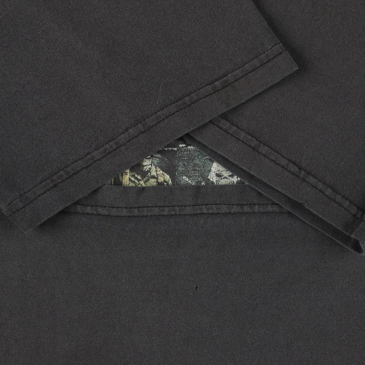 Hanes IRON MAIDEN Skull Pattern Band T-shirt Band Tee Men's L size cotton black type Vintage Second Hand