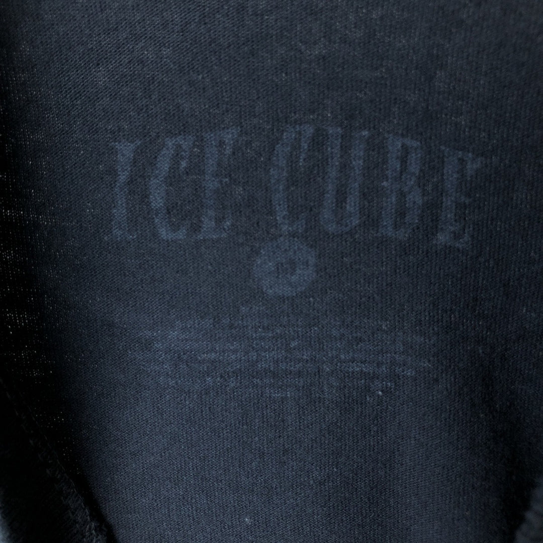 ICE CUBE Rap T-shirt, Men's M size unclear black type Vintage Second Hand