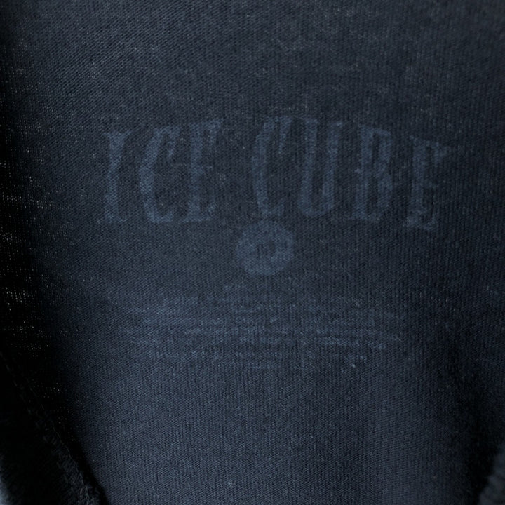 ICE CUBE Rap T-shirt, Men's M size unclear black type Vintage Second Hand