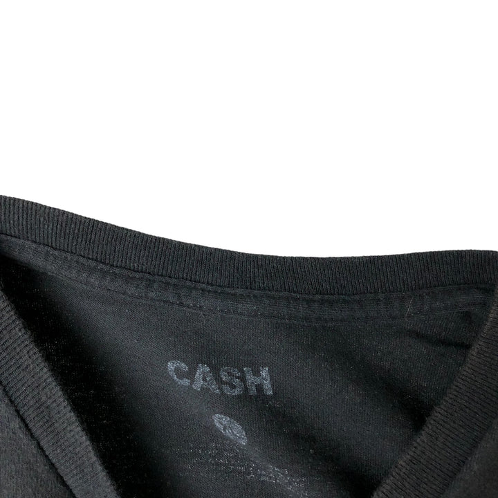 JOHNNY CASH Johnny Cash Band T-shirt Band T Men's XL size unclear black type Vintage Second Hand