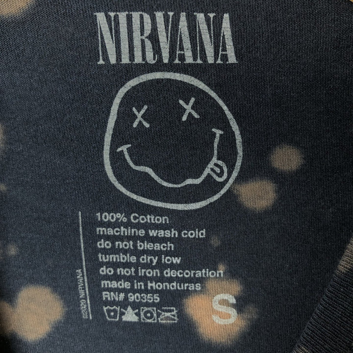 NIRVANA Nirvana Band T-shirt, Band T, Men's S size cotton black type Vintage Second Hand