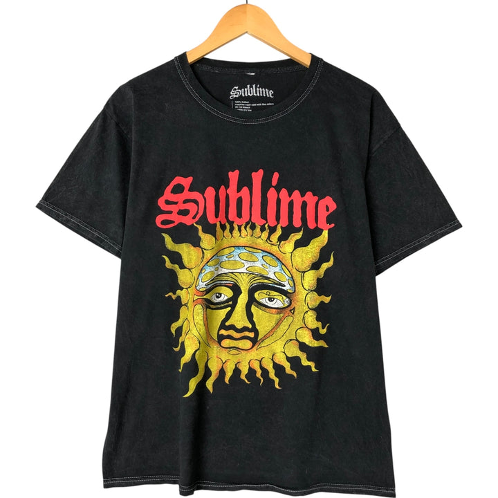 SUBLIME Band T-shirt, Men's L size cotton black type Vintage Second Hand