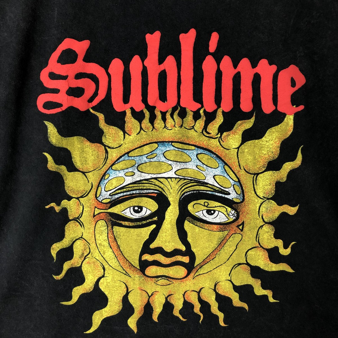 SUBLIME Band T-shirt, Men's L size cotton black type Vintage Second Hand