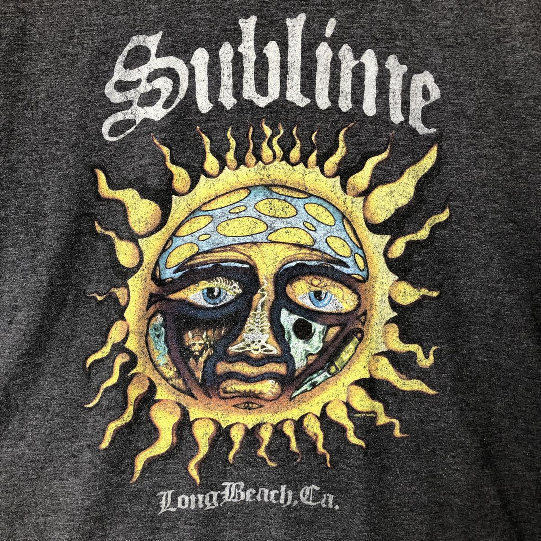 SUBLIME Band T-shirt, Men's XL size cotton gray type Vintage Second Hand