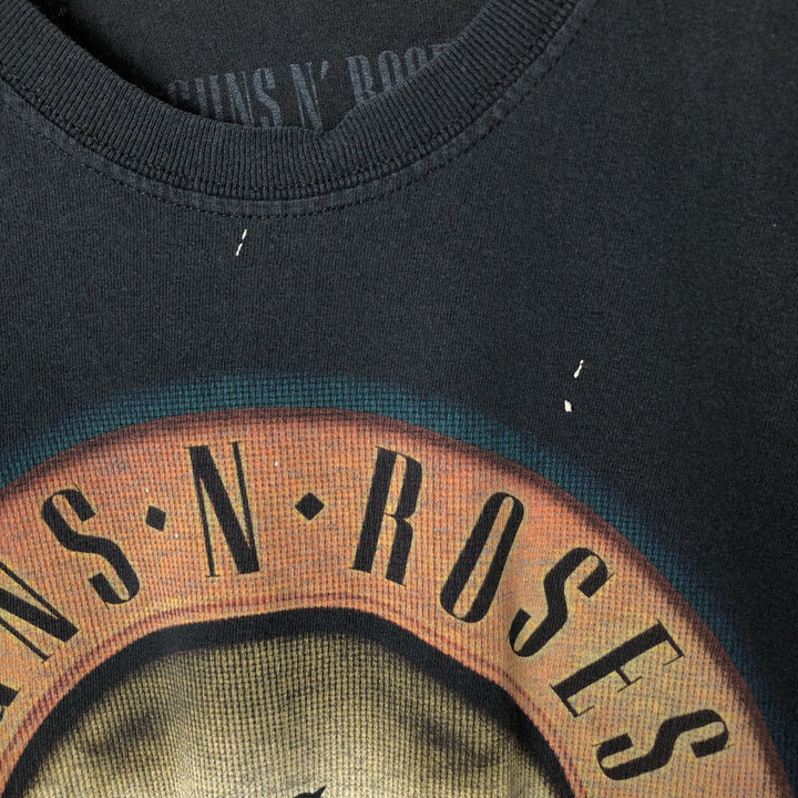 GUNS N' ROSES Guns N' Roses Band T-shirt Band Tee Men's M size cotton black type Vintage Second Hand