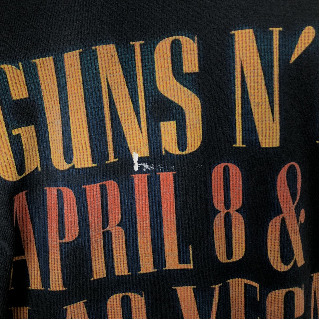 GUNS N' ROSES Guns N' Roses Band T-shirt Band Tee Men's M size cotton black type Vintage Second Hand