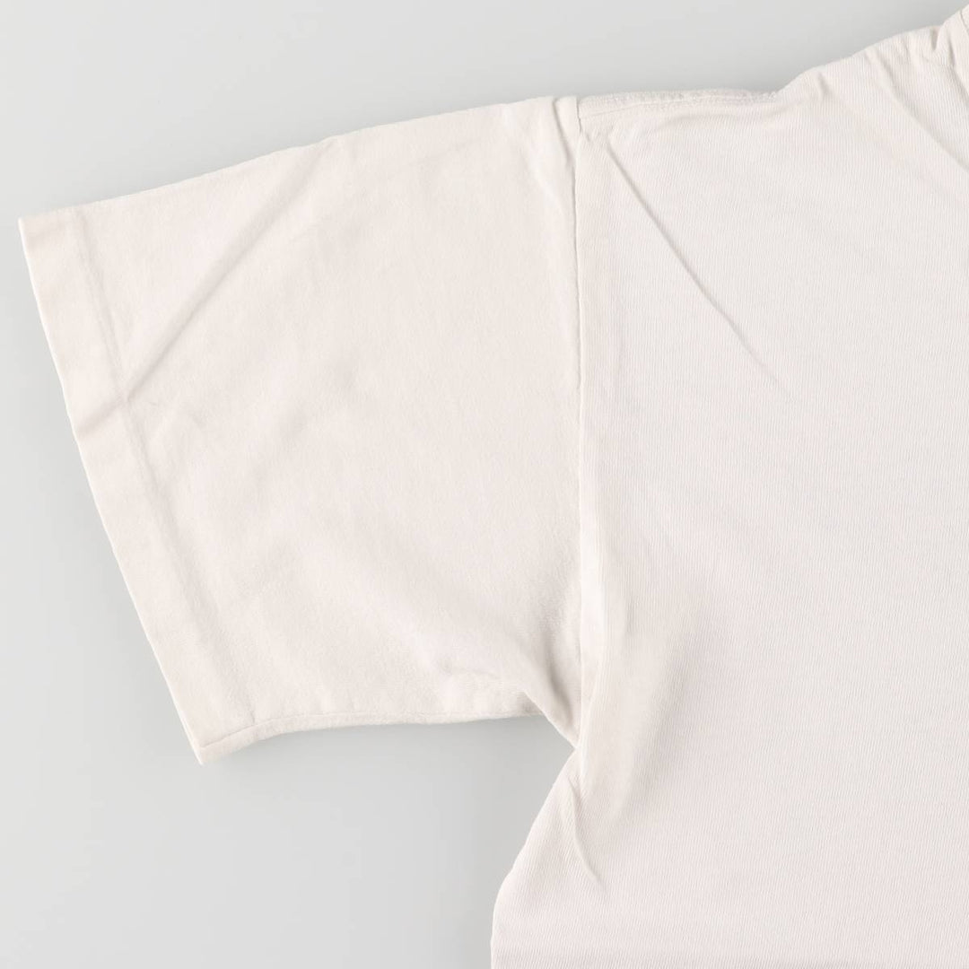 moss printed T-shirt, men's size M cotton white type Vintage Second Hand