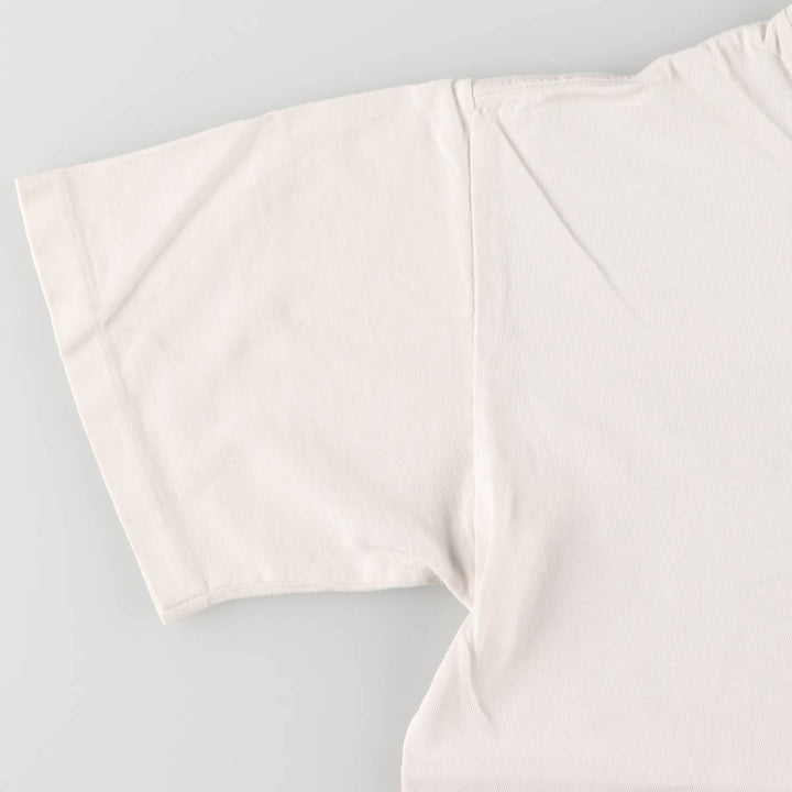 moss printed T-shirt, men's size M cotton white type Vintage Second Hand