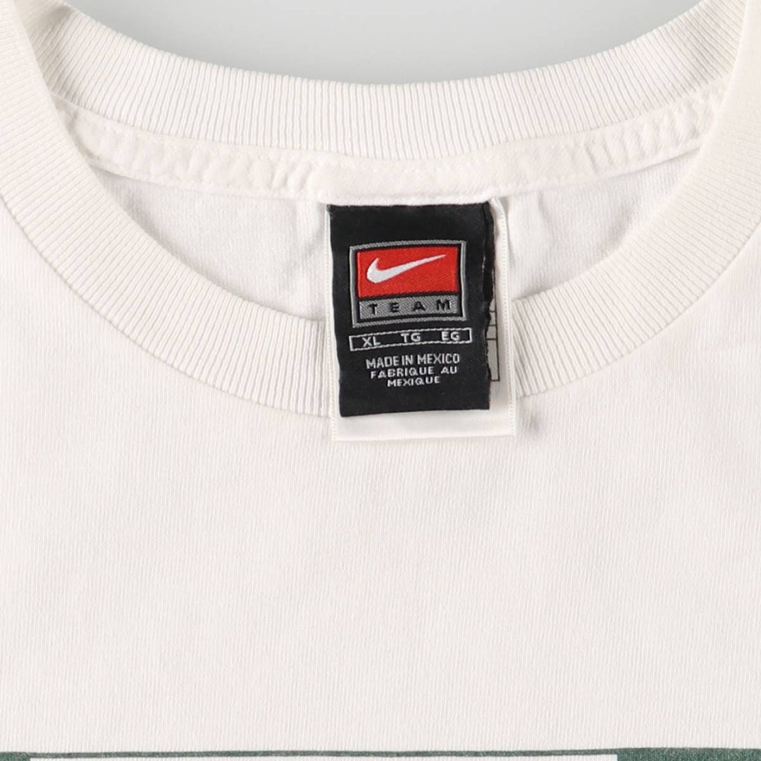 Nike NIKE TEAM Logo Print T-shirt Men's XL cotton white type Vintage Second Hand