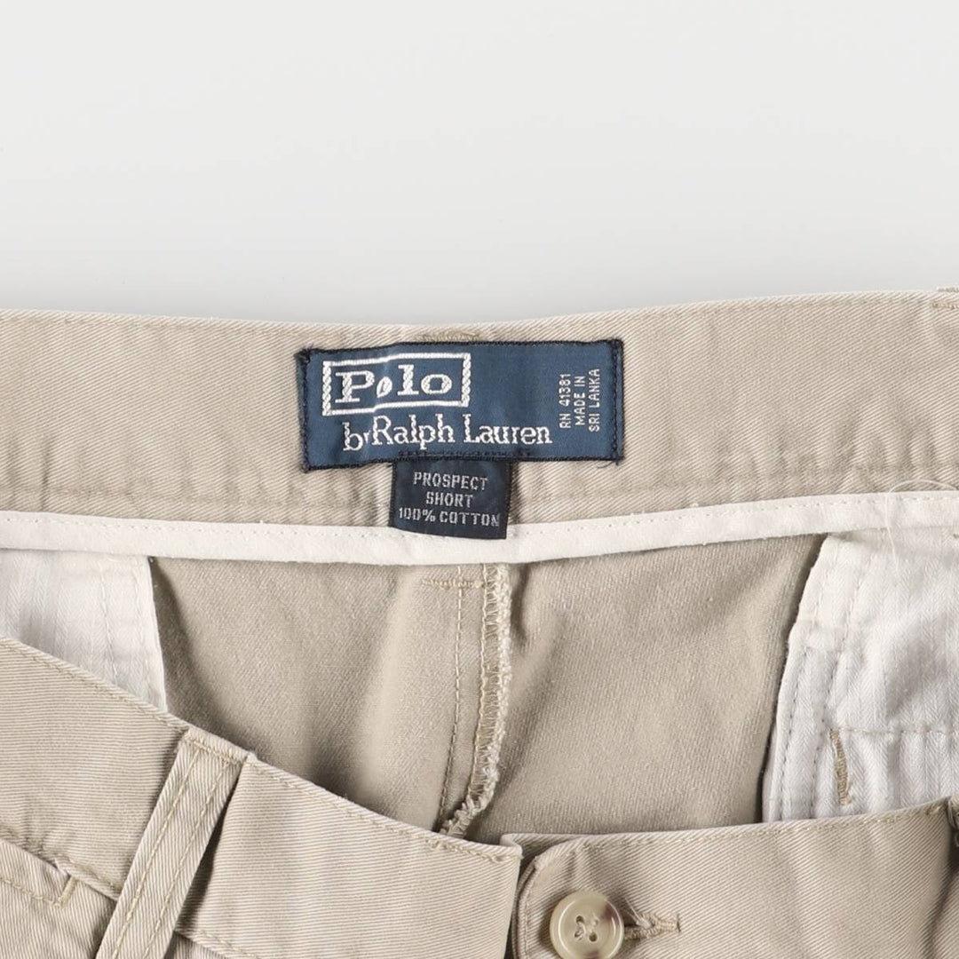 Ralph Lauren POLO by Ralph Lauren PROSPECT SHORT Chino shorts Short pants Men's w36 equivalent cotton Beige type Vintage Second Hand