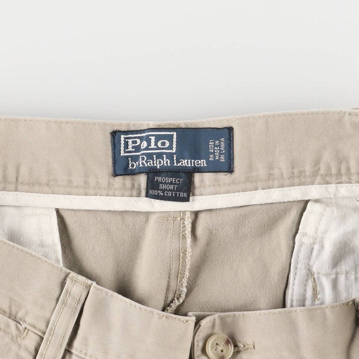 Ralph Lauren POLO by Ralph Lauren PROSPECT SHORT Chino shorts Short pants Men's w36 equivalent cotton Beige type Vintage Second Hand