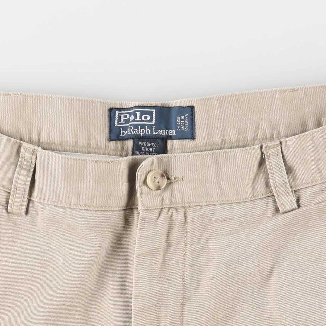 Ralph Lauren POLO by Ralph Lauren PROSPECT SHORT Chino shorts Short pants Men's w36 equivalent cotton Beige type Vintage Second Hand