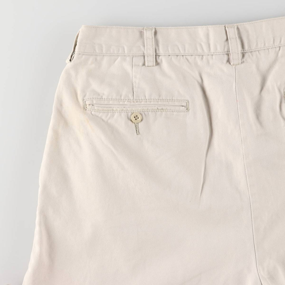 Ralph Lauren POLO by Ralph Lauren TYLER SHORT Two-pleat chino shorts, short pants, men's size W36 cotton Beige type Vintage Second Hand