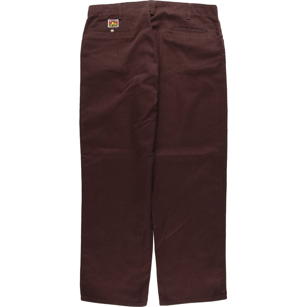 Ben Davis work pants for men, equivalent to w39 polyester brown type Vintage Second Hand