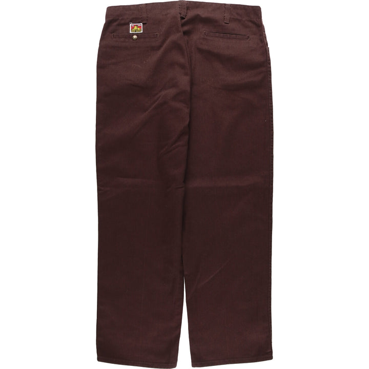 Ben Davis work pants for men, equivalent to w39 polyester brown type Vintage Second Hand