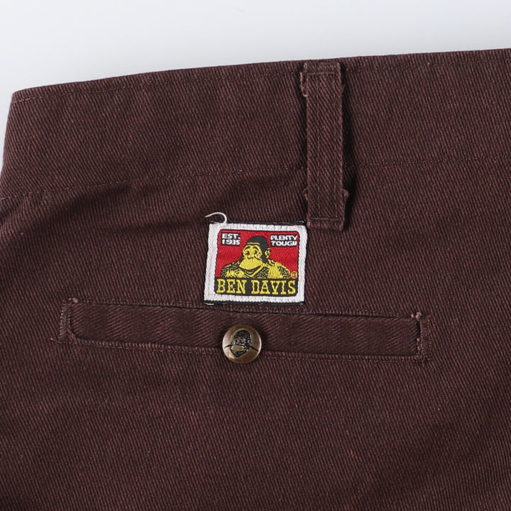 Ben Davis work pants for men, equivalent to w39 polyester brown type Vintage Second Hand