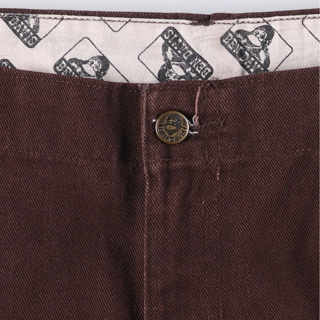 Ben Davis work pants for men, equivalent to w39 polyester brown type Vintage Second Hand