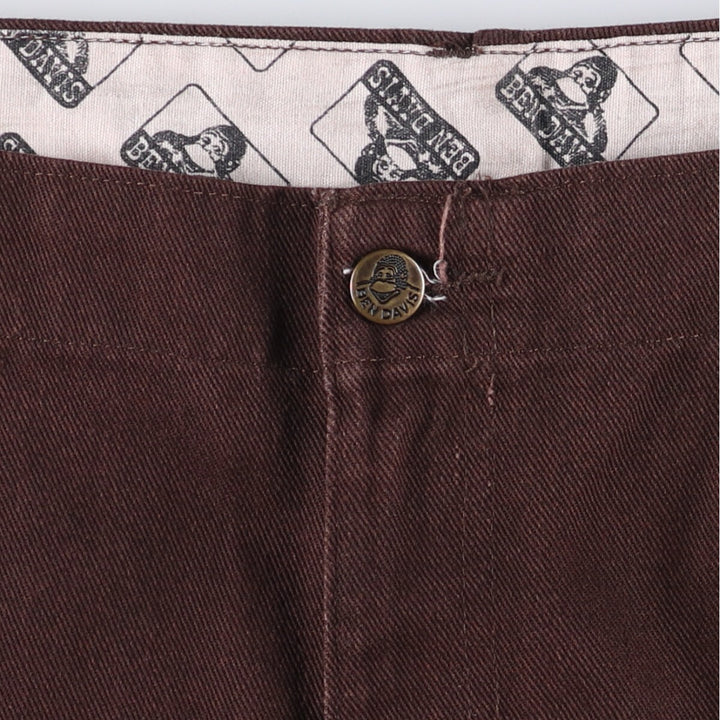 Ben Davis work pants for men, equivalent to w39 polyester brown type Vintage Second Hand