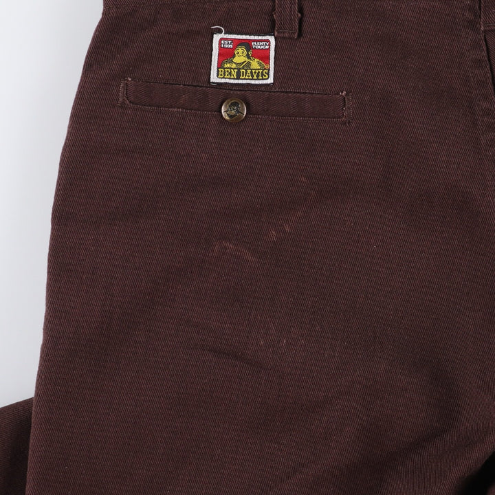 Ben Davis work pants for men, equivalent to w39 polyester brown type Vintage Second Hand
