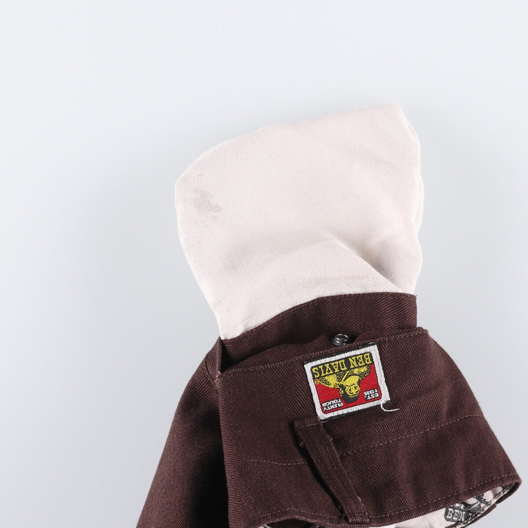 Ben Davis work pants for men, equivalent to w39 polyester brown type Vintage Second Hand