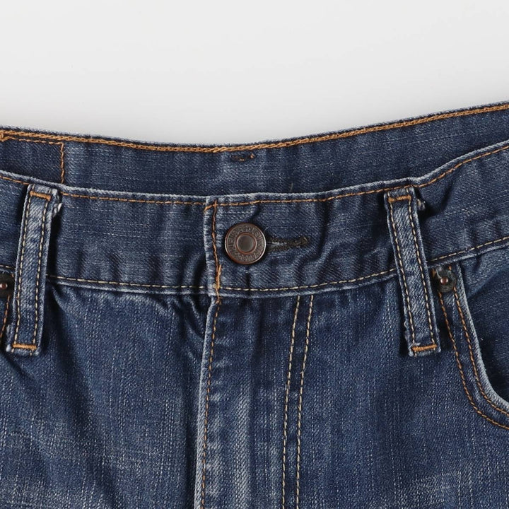 Levi's 569 LOOSE STRAIGHT denim shorts, half pants, men's size w33 cotton Indigo Vintage Second Hand