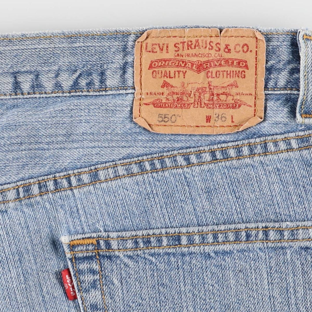 Levi's 550 Relaxed Fit Denim Shorts, Men's Size W39 cotton blue type Vintage Second Hand