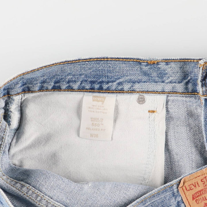 Levi's 550 Relaxed Fit Denim Shorts, Men's Size W39 cotton blue type Vintage Second Hand