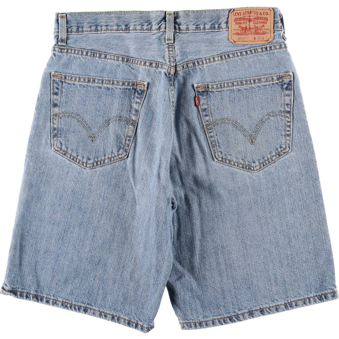 Levi's 550 Relaxed Fit Denim Shorts, Men's Size W33 cotton blue type Vintage Second Hand
