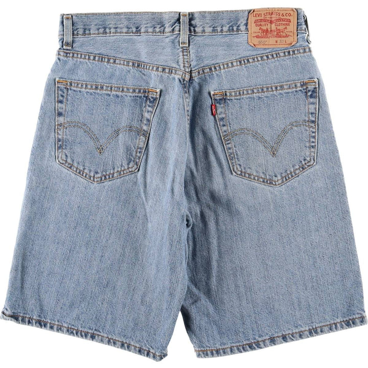 Levi's 550 Relaxed Fit Denim Shorts, Men's Size W33 cotton blue type Vintage Second Hand