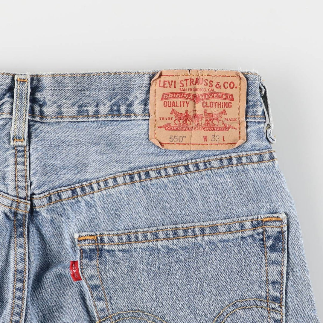 Levi's 550 Relaxed Fit Denim Shorts, Men's Size W33 cotton blue type Vintage Second Hand