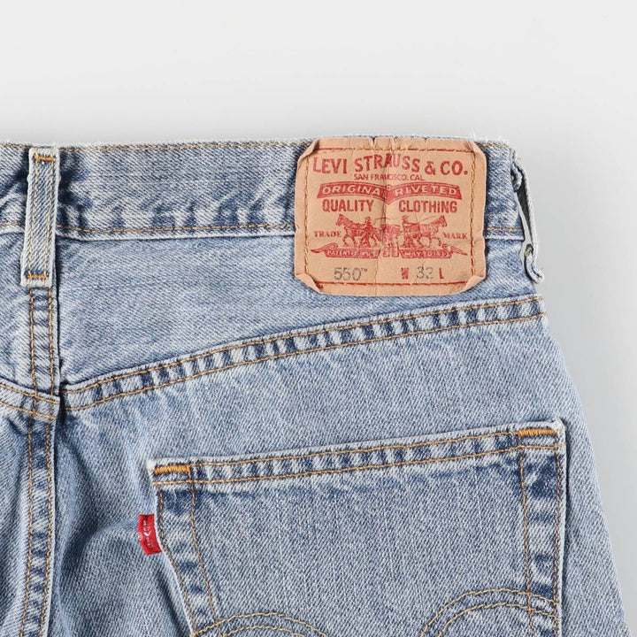 Levi's 550 Relaxed Fit Denim Shorts, Men's Size W33 cotton blue type Vintage Second Hand