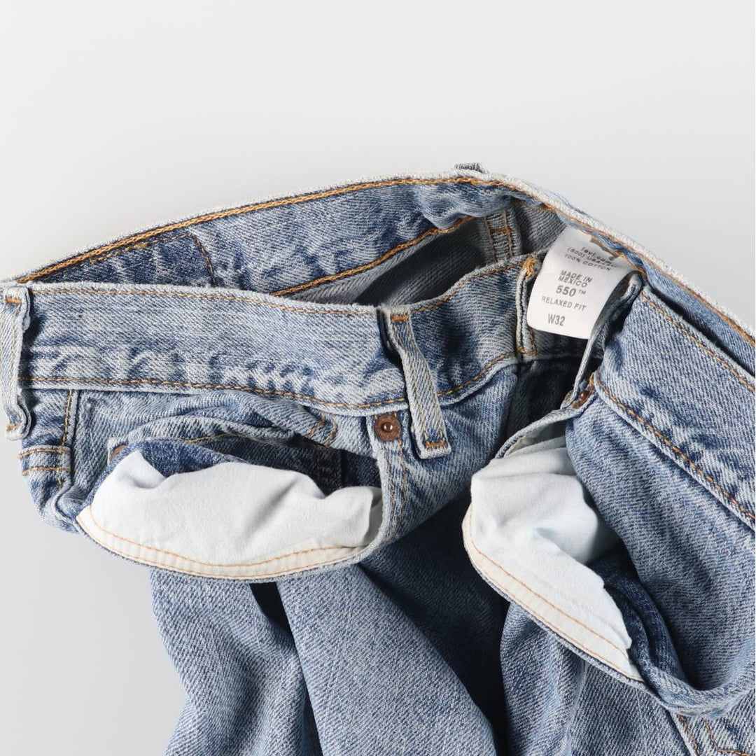 Levi's 550 Relaxed Fit Denim Shorts, Men's Size W33 cotton blue type Vintage Second Hand