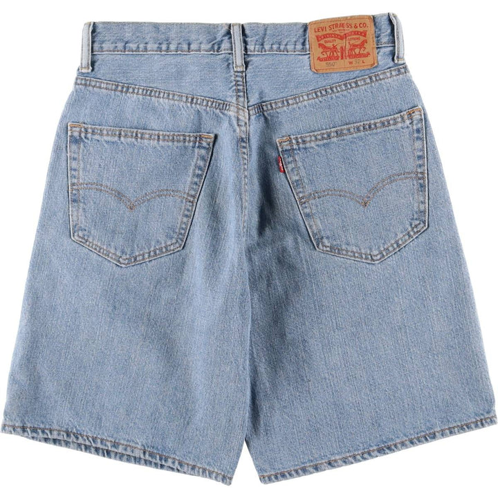 Levi's 550 denim shorts, short pants for men, size W32 cotton blue type Vintage Second Hand
