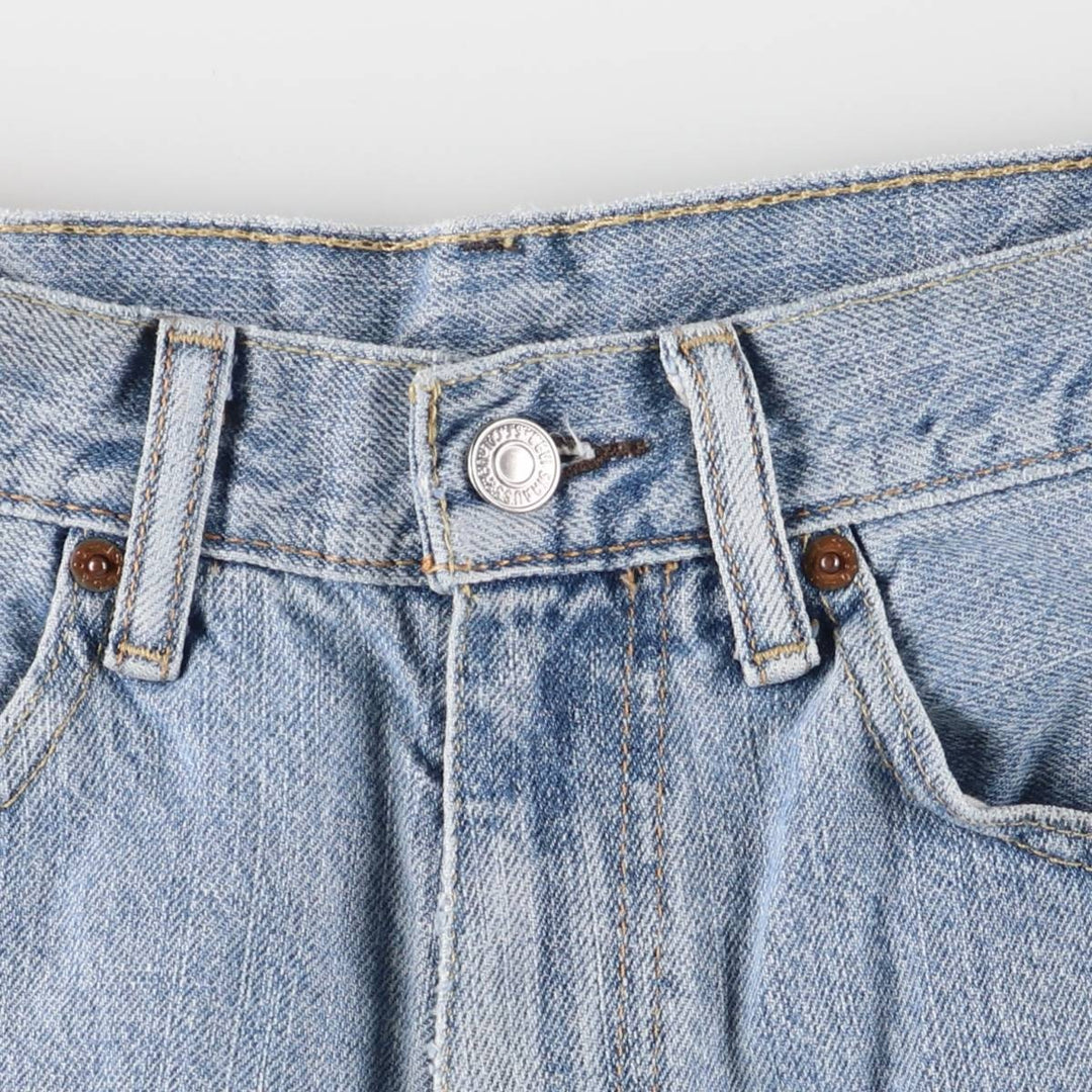 Levi's 550 denim shorts, short pants for men, size W32 cotton blue type Vintage Second Hand