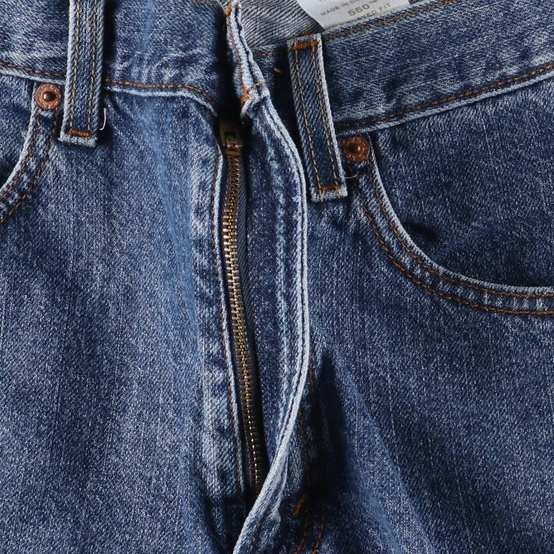 Levi's 550 Relaxed Fit Denim Shorts, Men's Size W34 cotton Indigo Vintage Second Hand