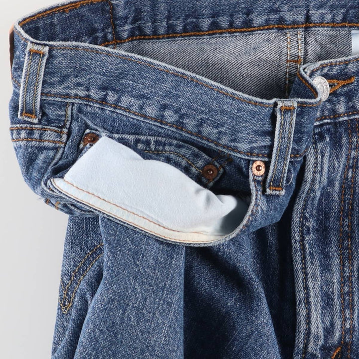 Levi's 550 Relaxed Fit Denim Shorts, Men's Size W34 cotton Indigo Vintage Second Hand