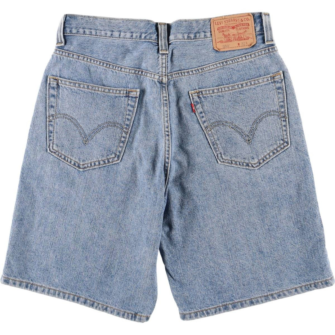 Levi's 550 Relaxed Fit Denim Shorts, Men's Size W34 cotton blue type Vintage Second Hand