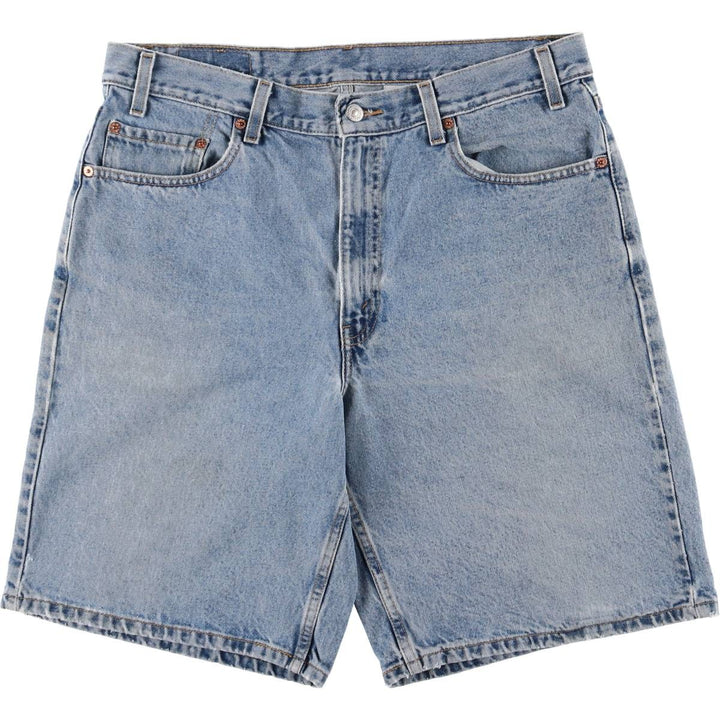 00'S Levi's 550 Relaxed Fit Denim Shorts, Men's W36 cotton blue type Vintage Second Hand