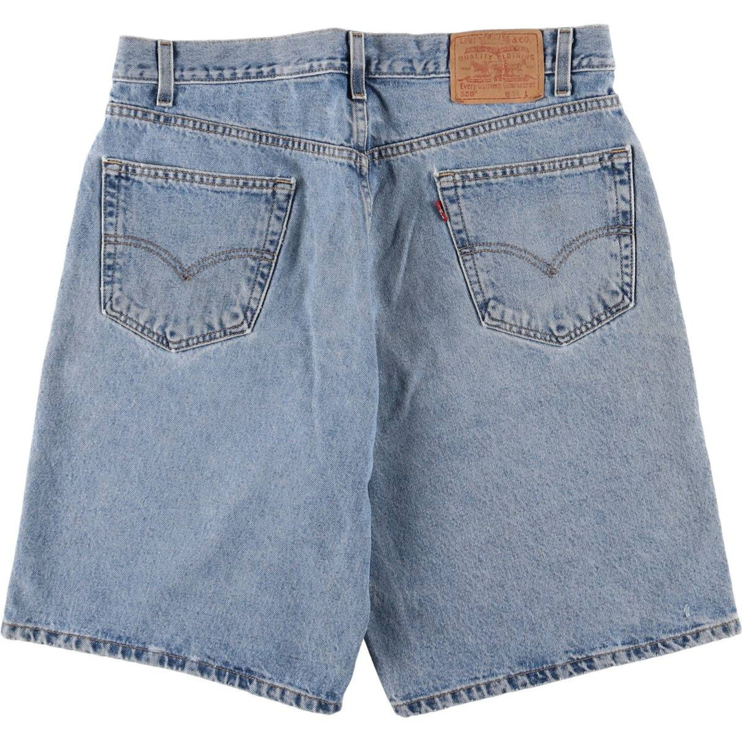 00'S Levi's 550 Relaxed Fit Denim Shorts, Men's W36 cotton blue type Vintage Second Hand