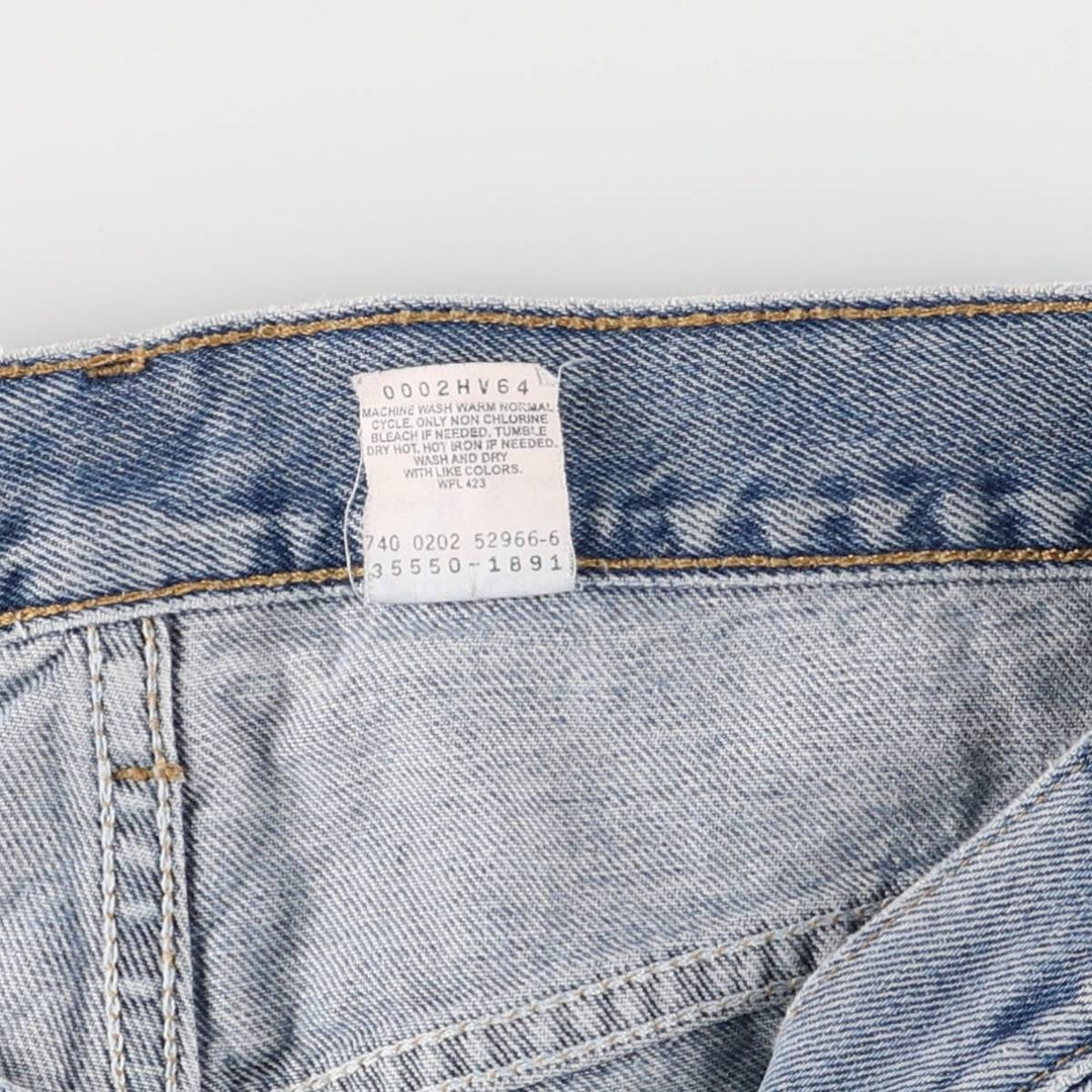 00'S Levi's 550 Relaxed Fit Denim Shorts, Men's W36 cotton blue type Vintage Second Hand